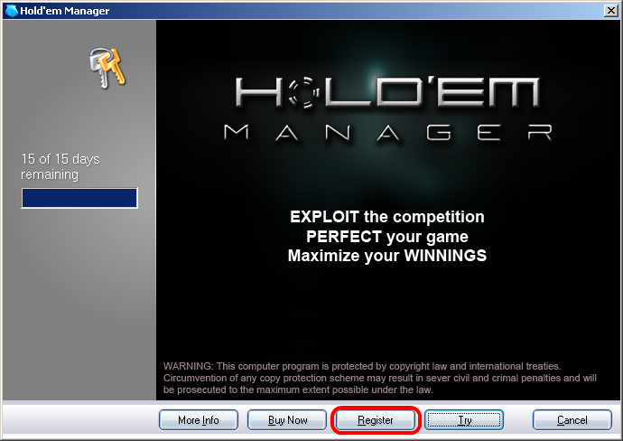 Holdem manager table manager not working